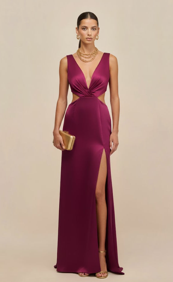 Vestido Aurora – Borgoña